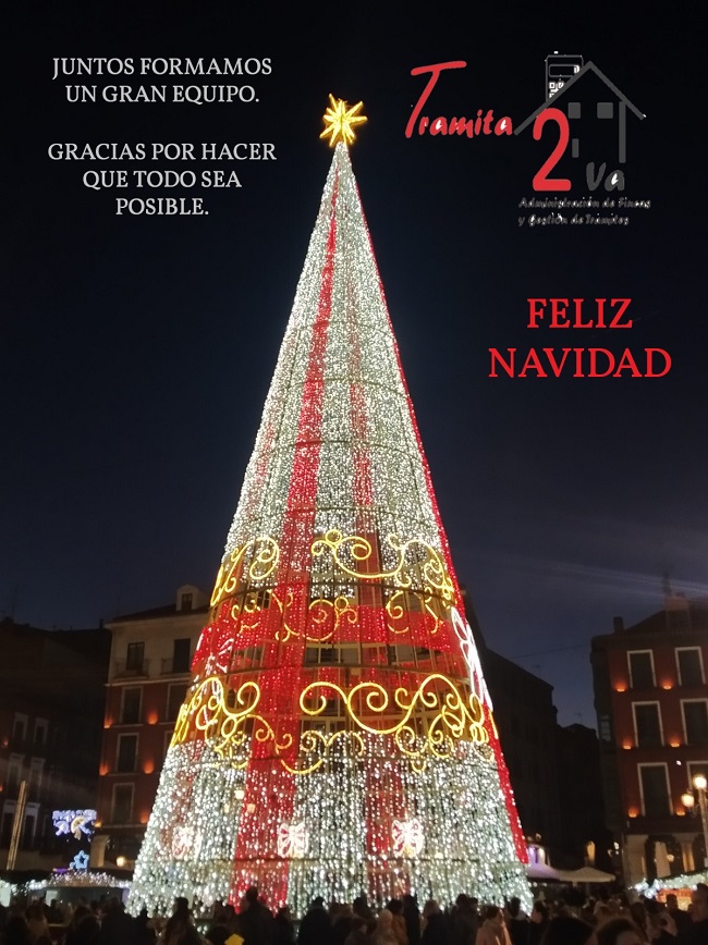 Feliz Navidad Tramita 2 Valladolid administración de fincas y gestión comunidades