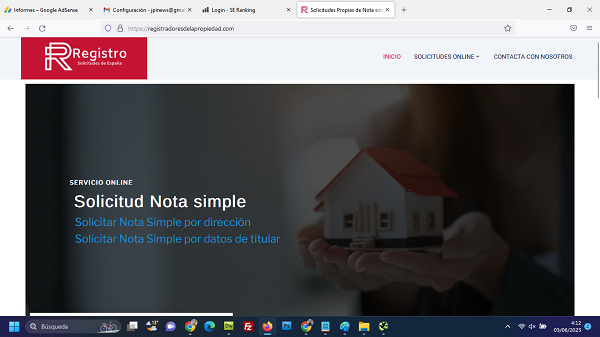 Pedir Nota Simple Registro de la Propiedad